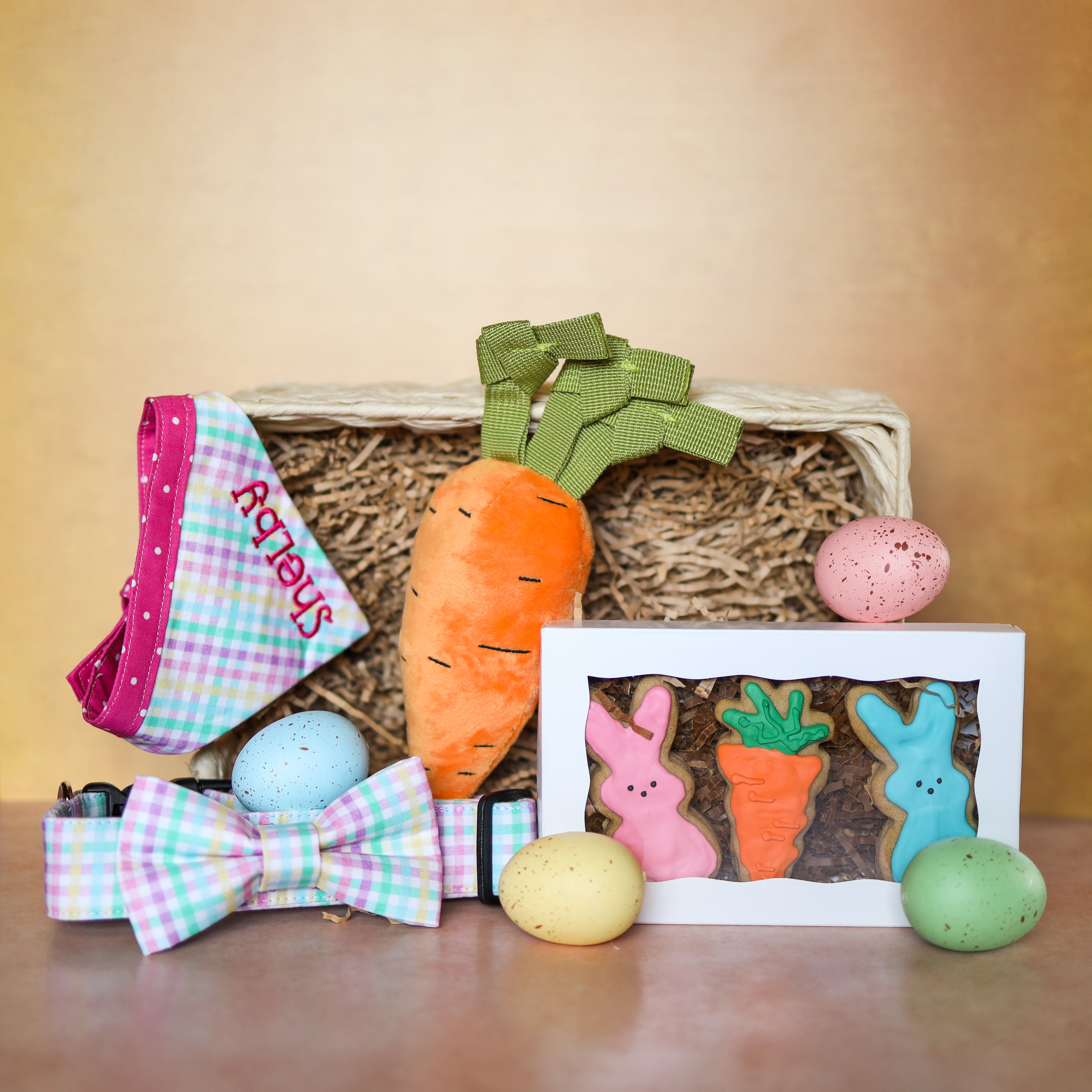 Easter Basket for dog. Easter Dog Treats. Easter Dog. Dog Easter Fashion. Dog Easter Basket. Dog Easter Plush Toys