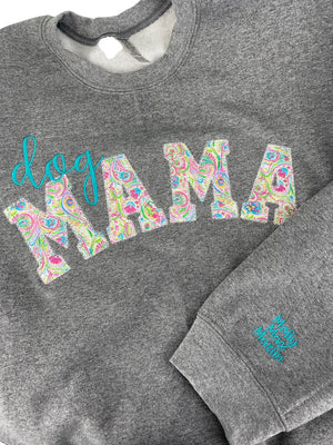 Paisley Dog Mom Sweatshirt | Personalized Mama Sweatshirt | Duke & Fox®