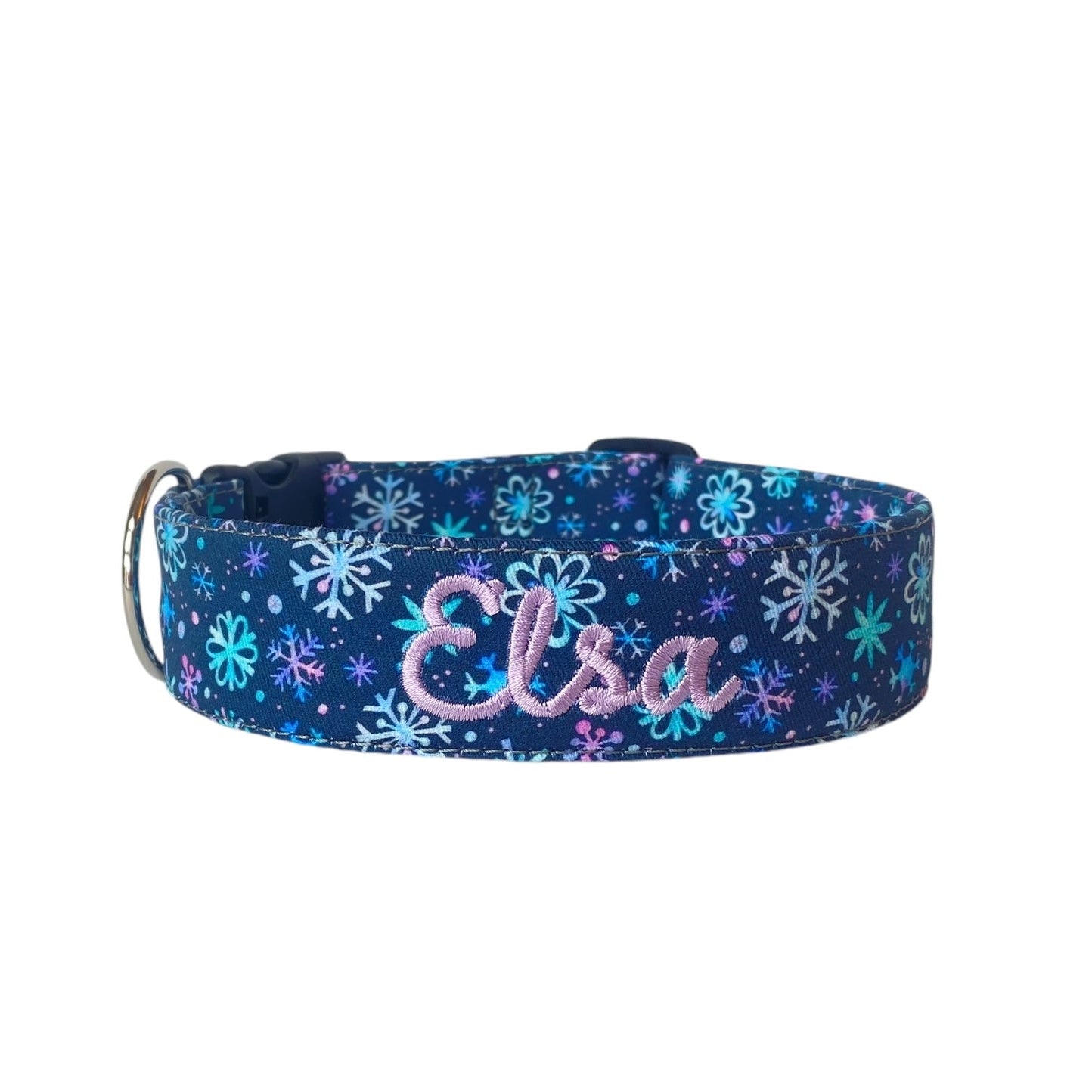 Do you wanna build a snowman? Come on let's go and play in this adorable winter wonderland themed collar.