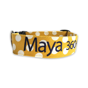 Mustard Polka Dots collar