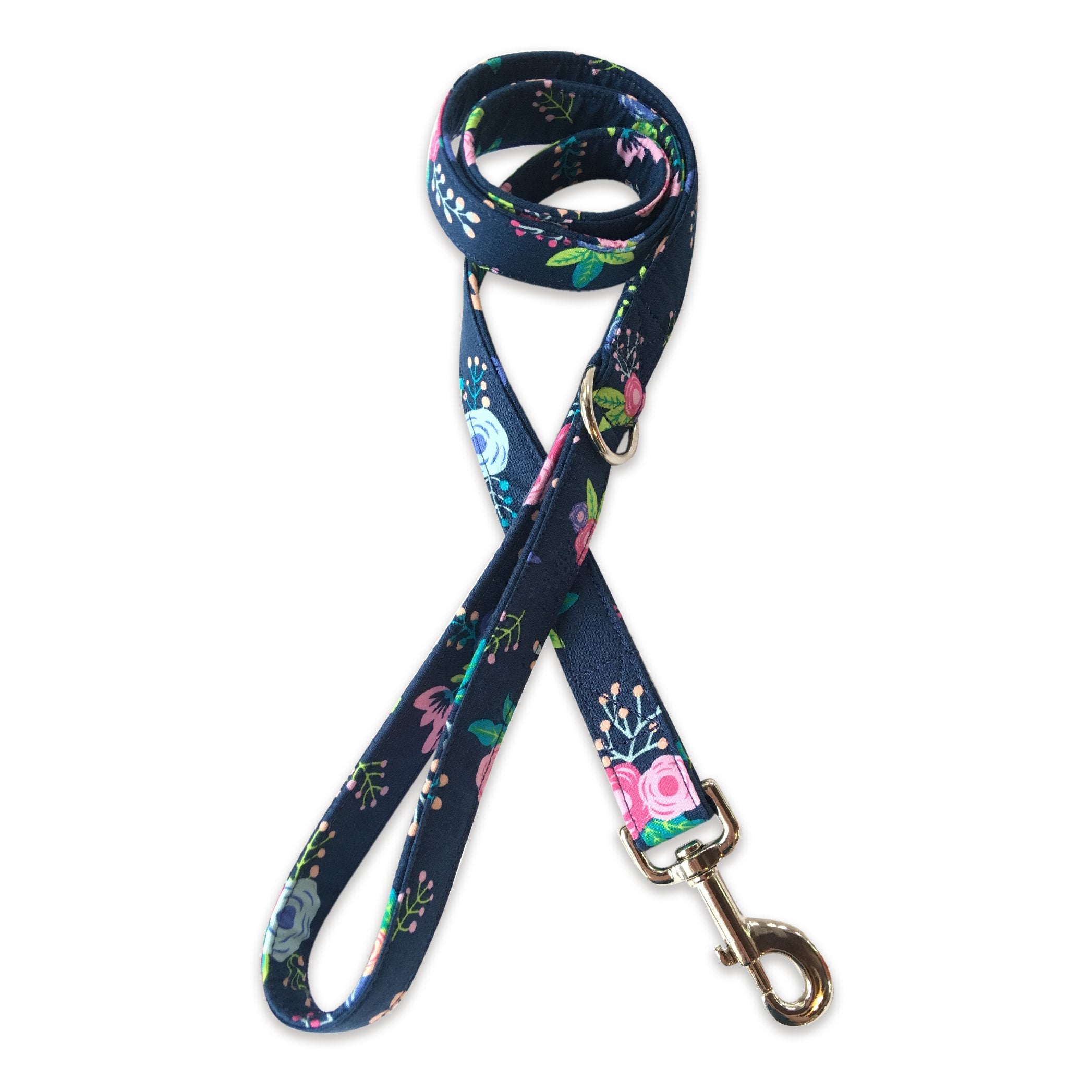 Navy Pop Floral Leash