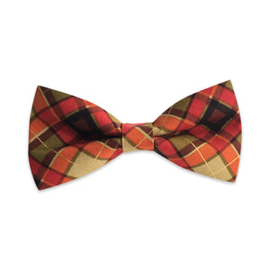 Dog Collar Bow Tie | Fall Plaid Dog Collar Bow Tie | Duke & Fox®