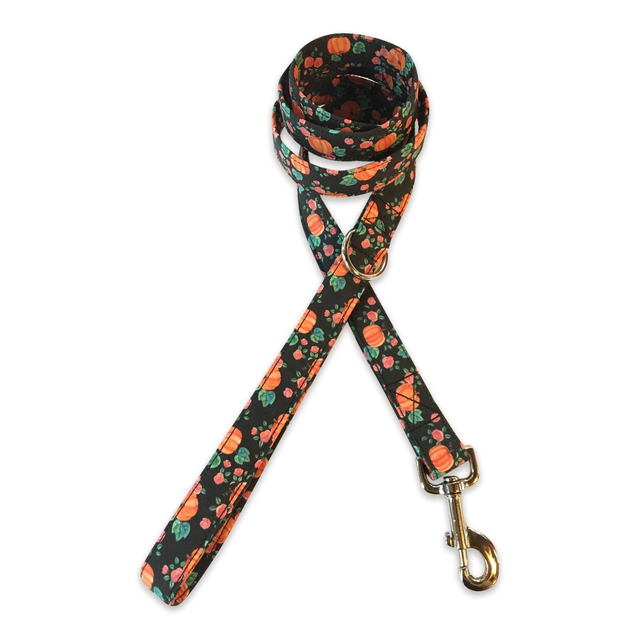 Pumpkins & Roses Dog Leash