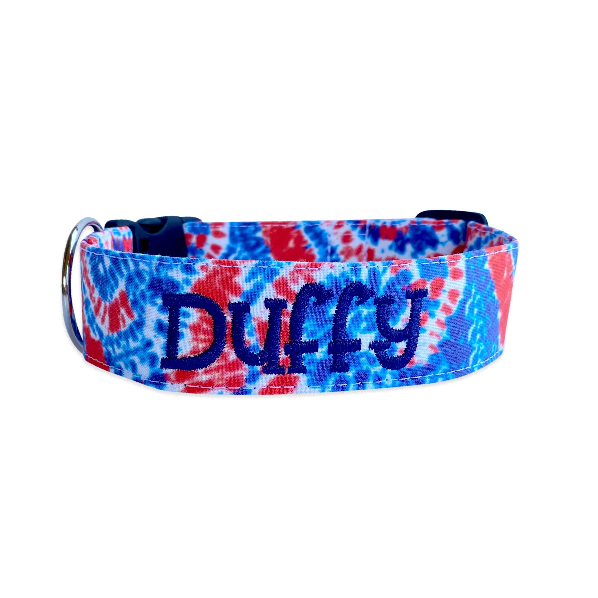Fireworks, (we love them but, our dogs do not, good reason to have a personalized collar on it, #1 night dogs go missing) hot dogs, picnics, watermelon (FYI, perfect treat for your pup on a hot day), local parades, and family and friends.....makes for the perfect day for the perfect personalized dog collar. 
