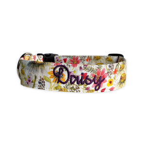 Spring Daisies Dog Collar