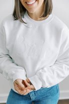 Bride sweatshirt. Wedding sweatshirt. Boy Mom Sweatshirt, Gifts for Her, Monogram shirt, Mama Sweatshirt, Mother's Day Gift, Mom of Boys Shirt, Mama Shirt, GIGI SHirt, Grandma Sweatshirt, Granny Shirt, Custom Sweatshirt, Girl Mama Shirt, Girl Mom Shirt, monogram sweatshirt