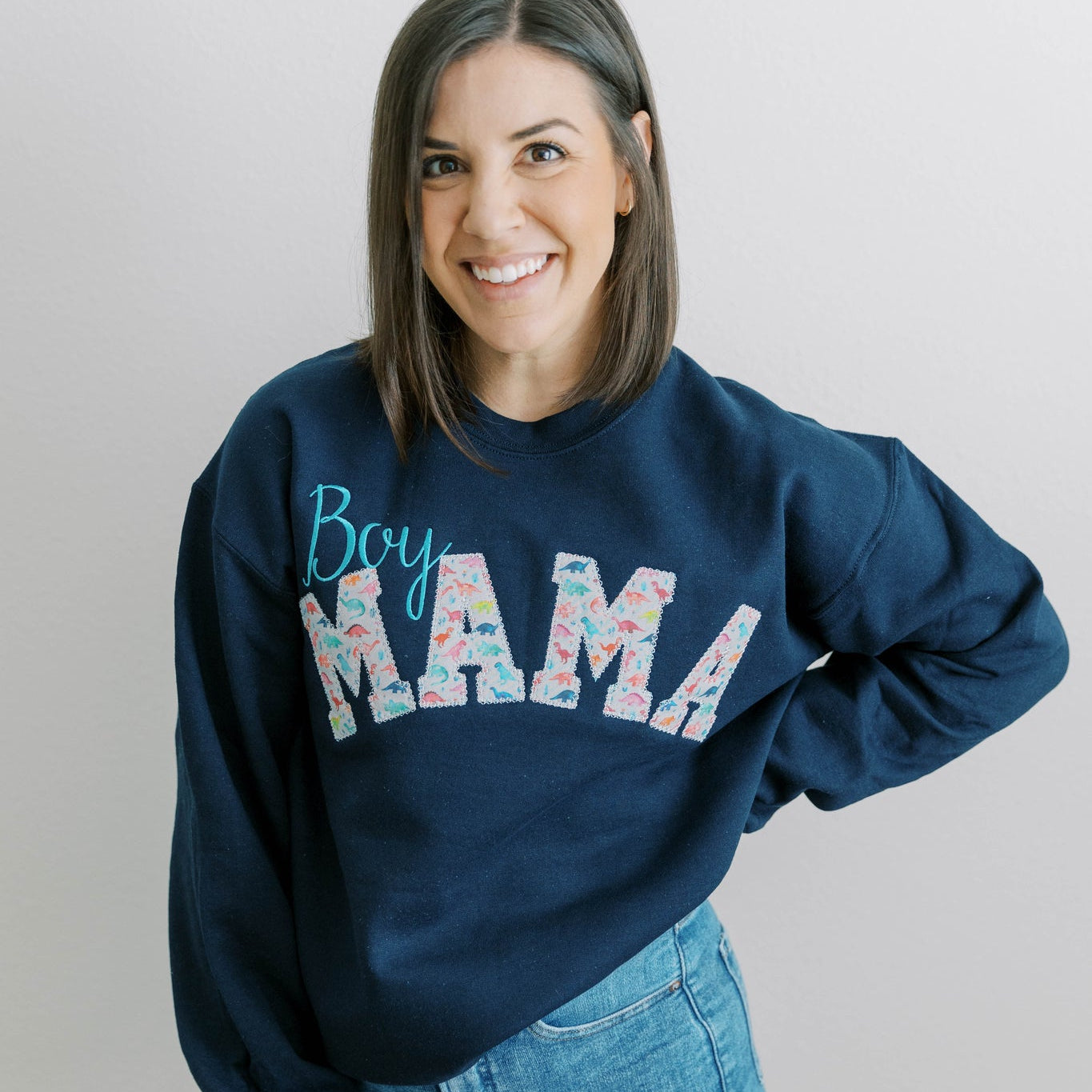 Boy Mom Sweatshirt, Gifts for Her, Mom Dinosaur Sweatshirt, Mama Sweatshirt, Mother's Day Gift, Mom of Boys Shirt, Mama Shirt, GIGI SHirt, Grandma Sweatshirt, Granny Shirt, Custom Sweatshirt
