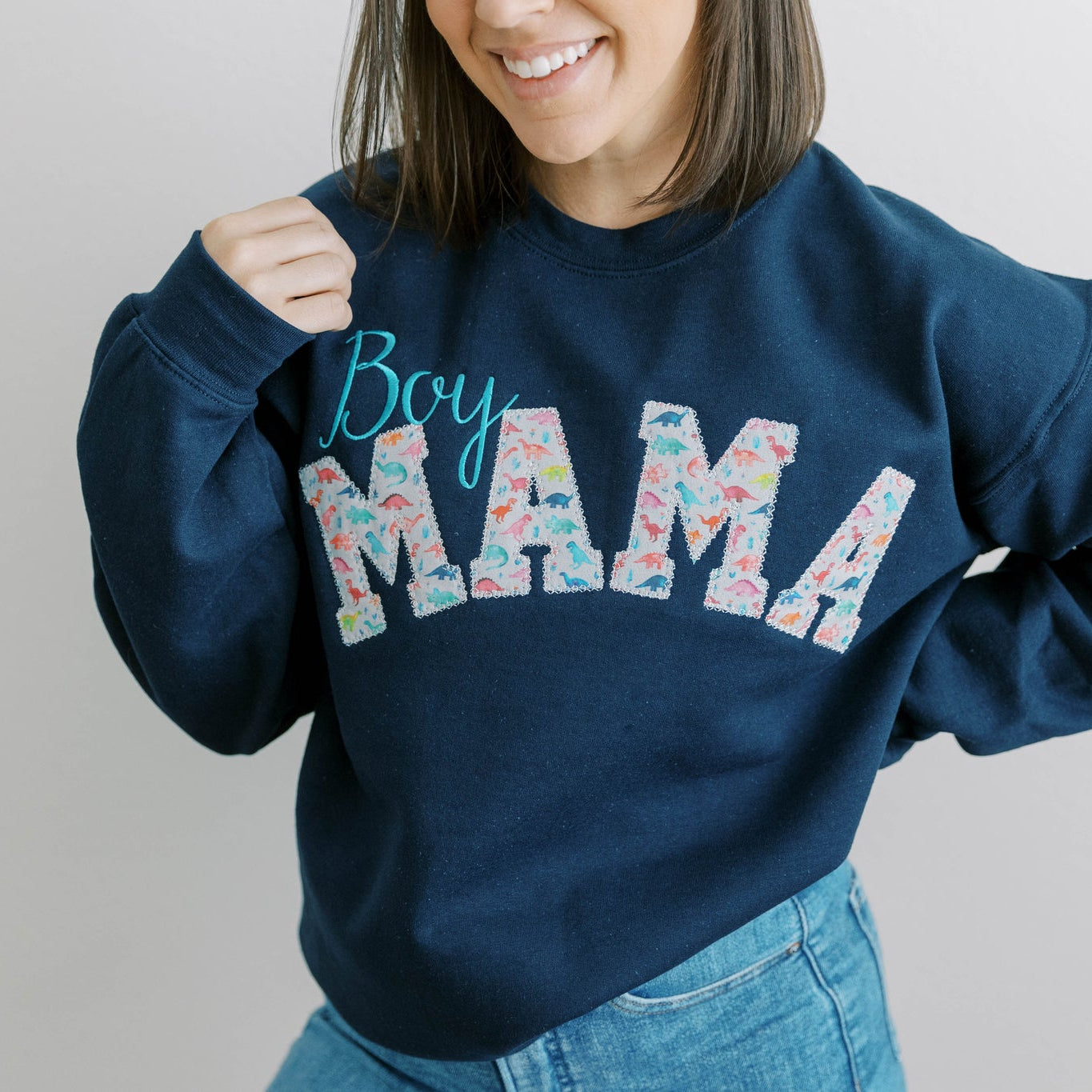 Boy Mom Sweatshirt, Gifts for Her, Mom Dinosaur Sweatshirt, Mama Sweatshirt, Mother's Day Gift, Mom of Boys Shirt, Mama Shirt, GIGI SHirt, Grandma Sweatshirt, Granny Shirt, Custom Sweatshirt