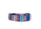 Whether choosing from a traditional dog collar, embroidered dog collar, or engraved buckle dog collar, you’ll find a great selection to choose from.  Duke & Fox® personalized dog collars come in a variety of unique styles and patterns. Our embroidered collars and engraved buckle collars also add to your dog's safety and your peace of mind with critical contact information should you and your dog get separated. 