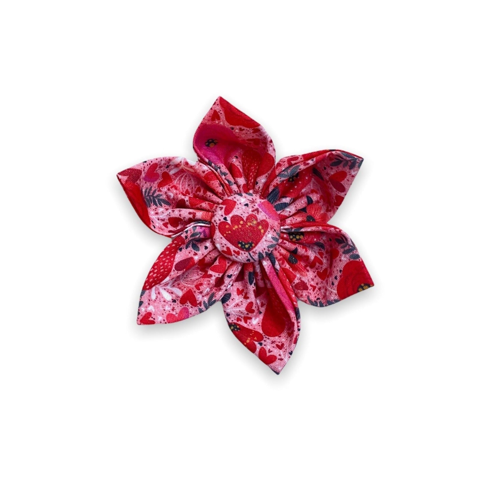 Valentine's Day Dog Collar Flower. Dog Collar Accessory for Valentine's Day.