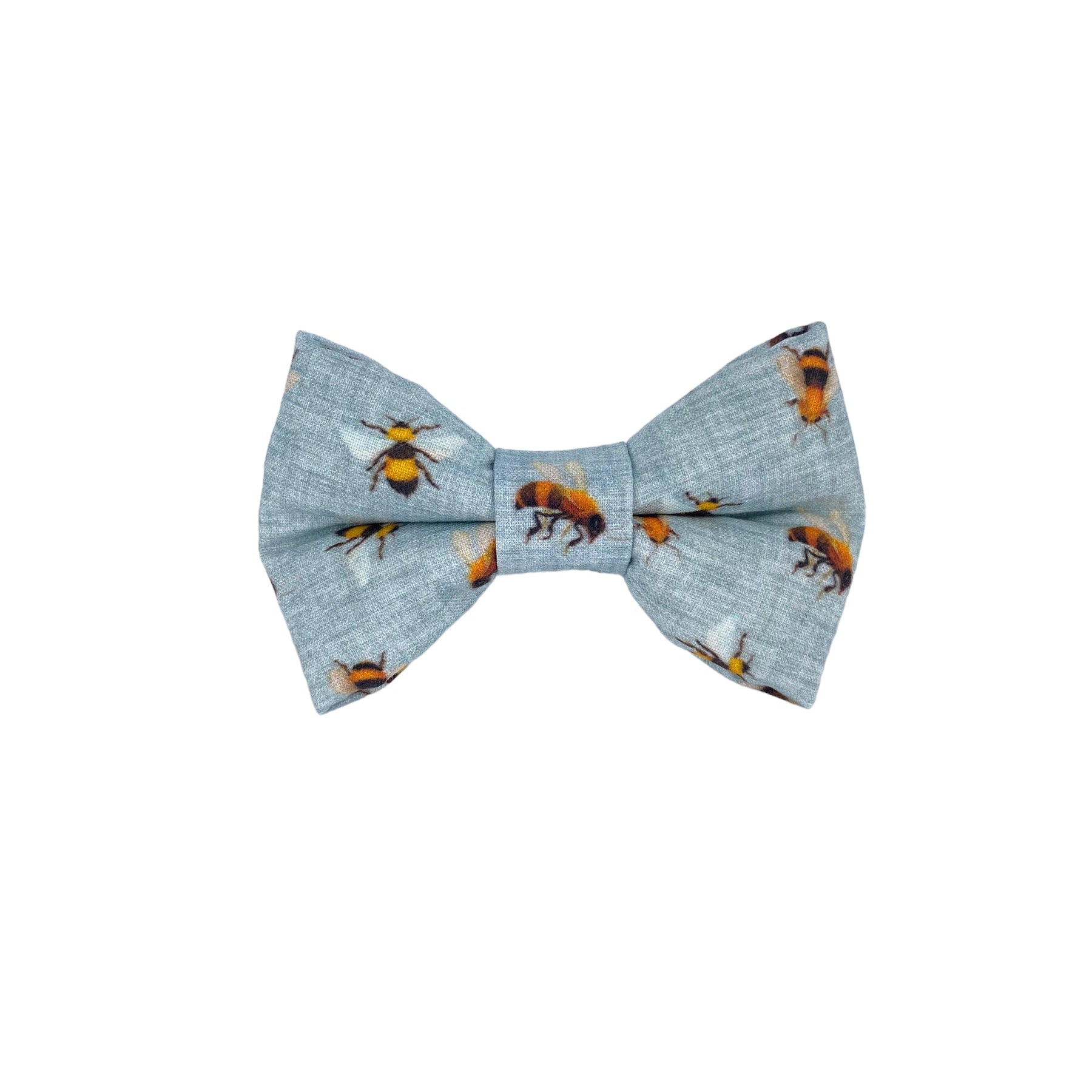 Honey Bees Dog Collar bow tie. Dog Collar Bow Tie by Duke & Fox. Duke and fox dog collar accessory. Beach dog collar accessory.