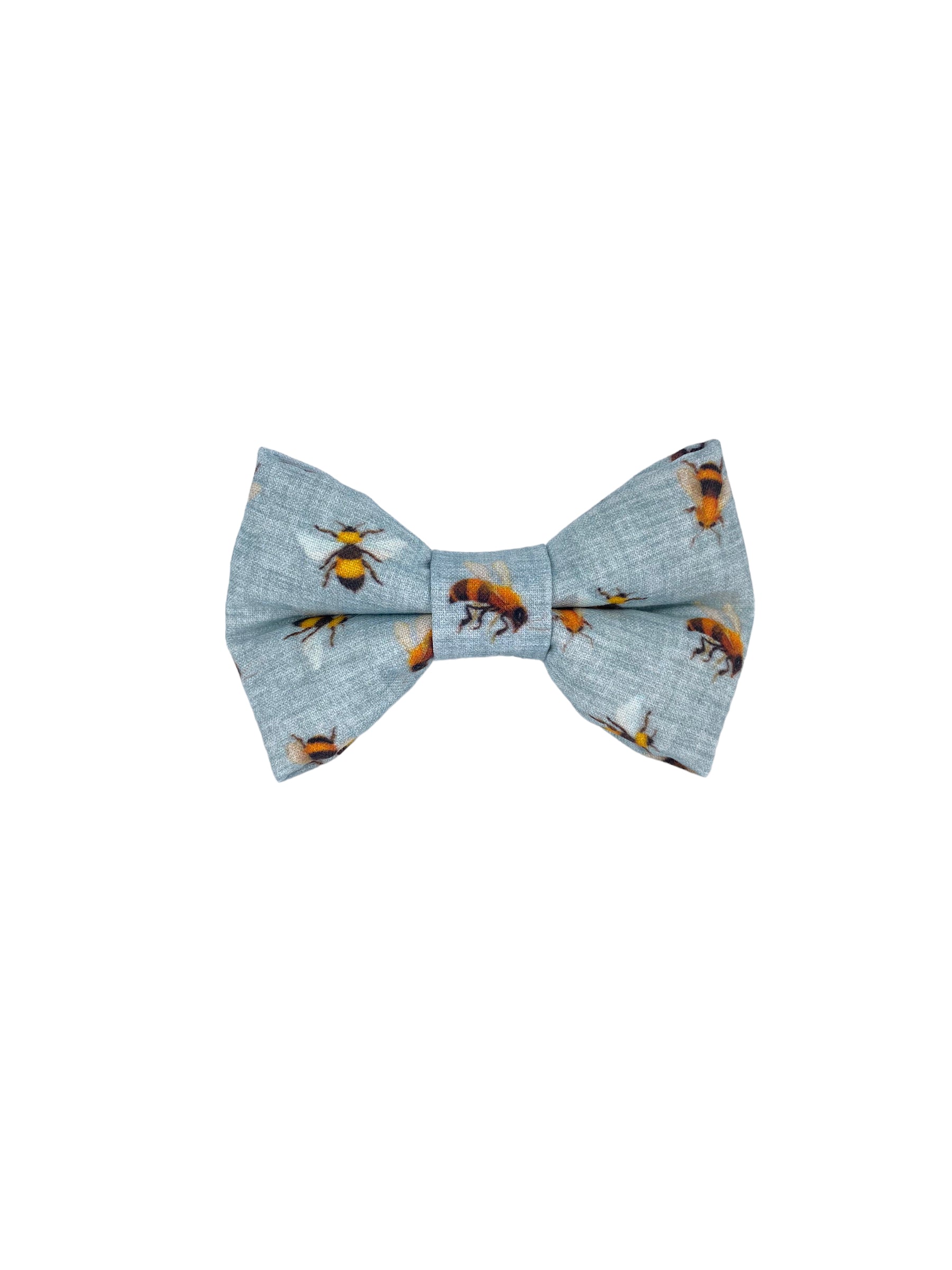 Honey Bees Dog Collar bow tie. Dog Collar Bow Tie by Duke & Fox. Duke and fox dog collar accessory. Beach dog collar accessory.