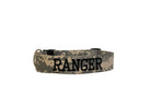 Personalized Army Camouflage Dog Collar. Embroidered Camo Dog Collar.  Digital Camo Dog Collar with name and phone number.  Large dog collar with name.