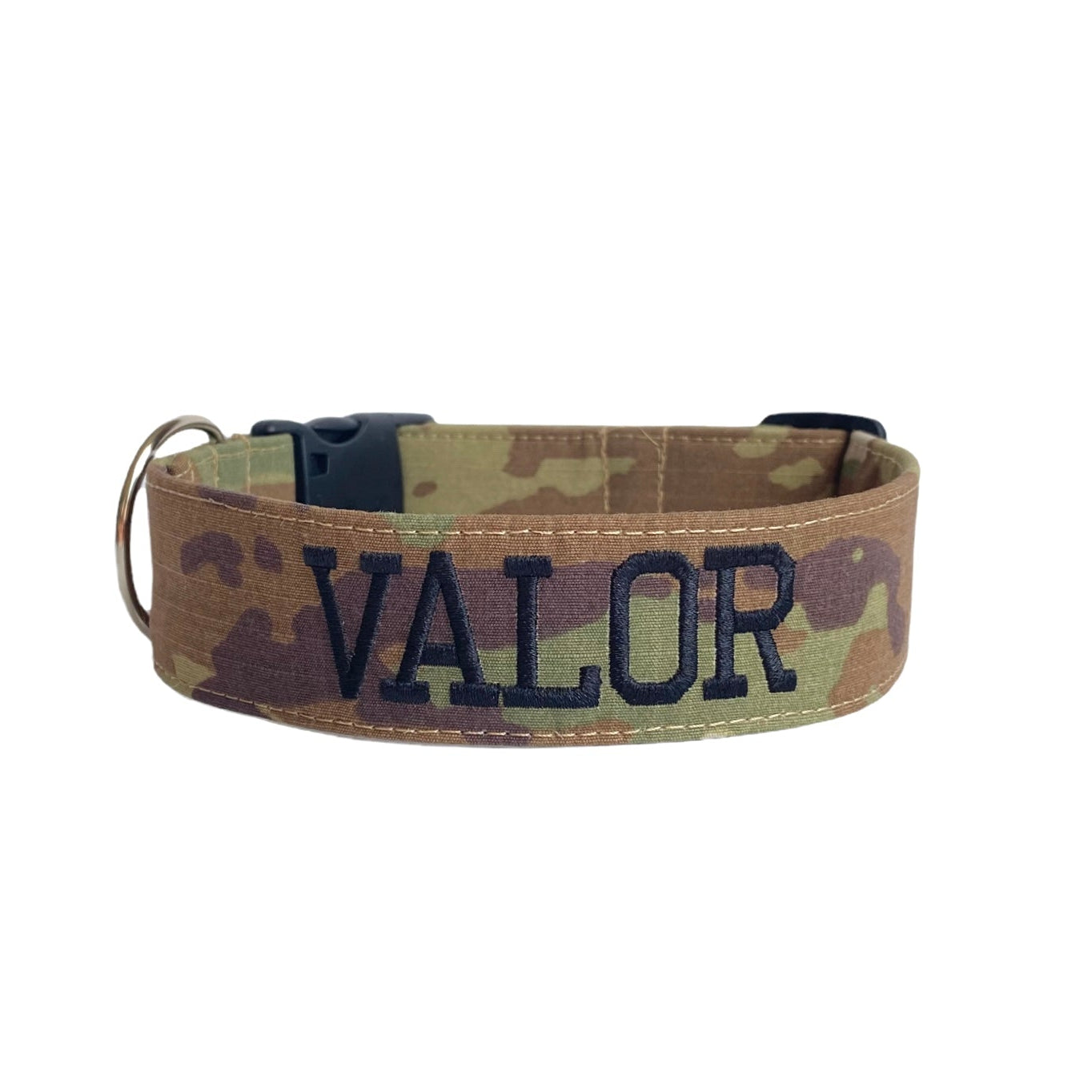 OTC Camouflage Dog Collar, Embroidred Army Dog Collar, Tactical Dog Collar with embroidered name.