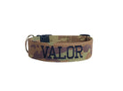 OTC Camouflage Dog Collar, Embroidred Army Dog Collar, Tactical Dog Collar with embroidered name.