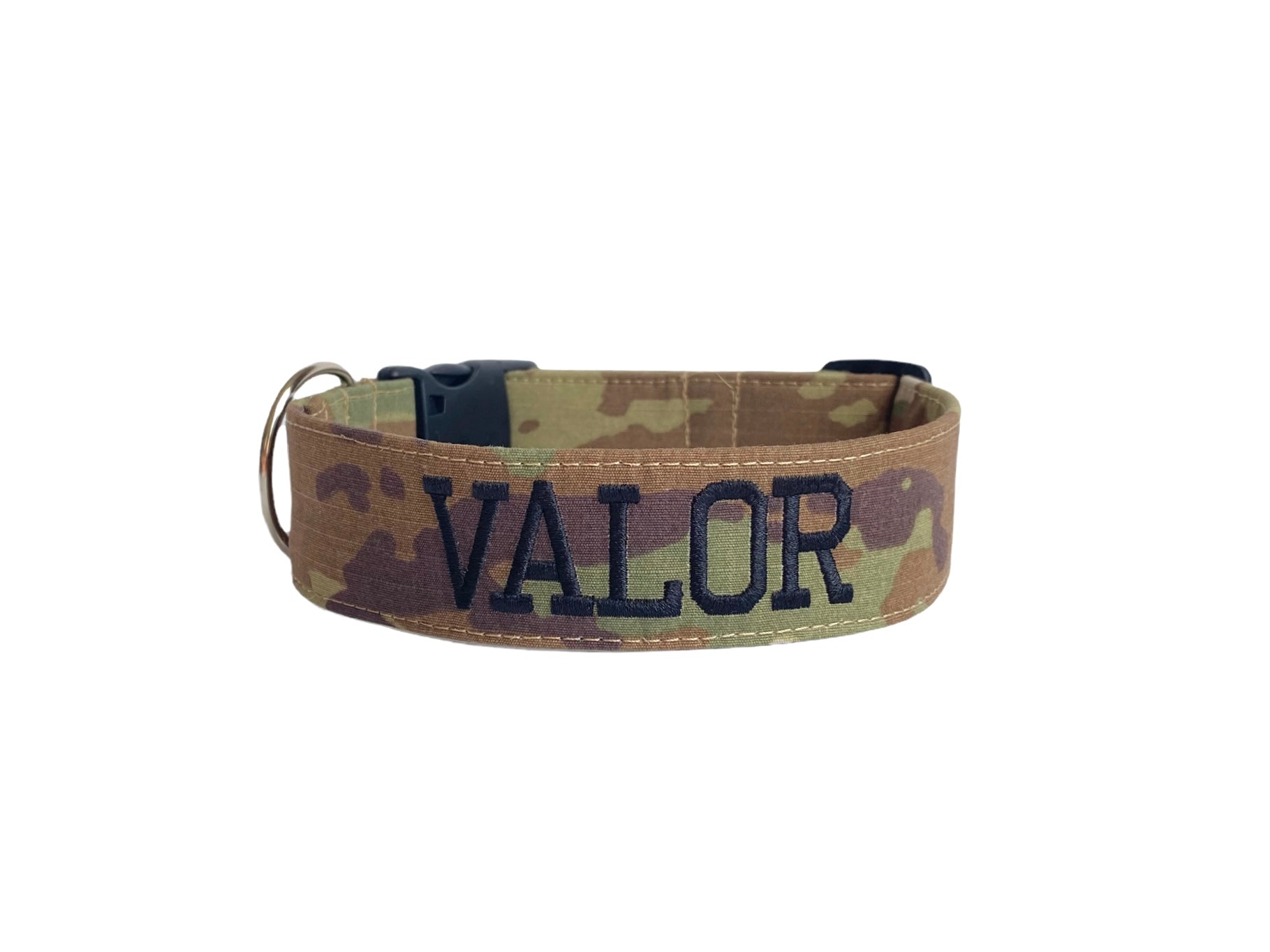OTC Camouflage Dog Collar, Embroidred Army Dog Collar, Tactical Dog Collar with embroidered name.