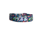 Whether choosing from a traditional dog collar, embroidered dog collar, or engraved buckle dog collar, you’ll find a great selection of personalized dog collars to choose from.  Duke & Fox® personalized dog collars come in a variety of unique styles and patterns. Our embroidered collars and engraved buckle collars also add to your dog's safety and your peace of mind with critical contact information should you and your dog get separated.  Christmas ornaments dog collar.