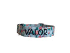 Whether choosing from a traditional dog collar, embroidered dog collar, or engraved buckle dog collar, you’ll find a great selection of personalized dog collars to choose from.  Duke & Fox® personalized dog collars come in a variety of unique styles and patterns. Our embroidered collars and engraved buckle collars also add to your dog's safety and your peace of mind with critical contact information should you and your dog get separated.  Christmas cheer dog collar.