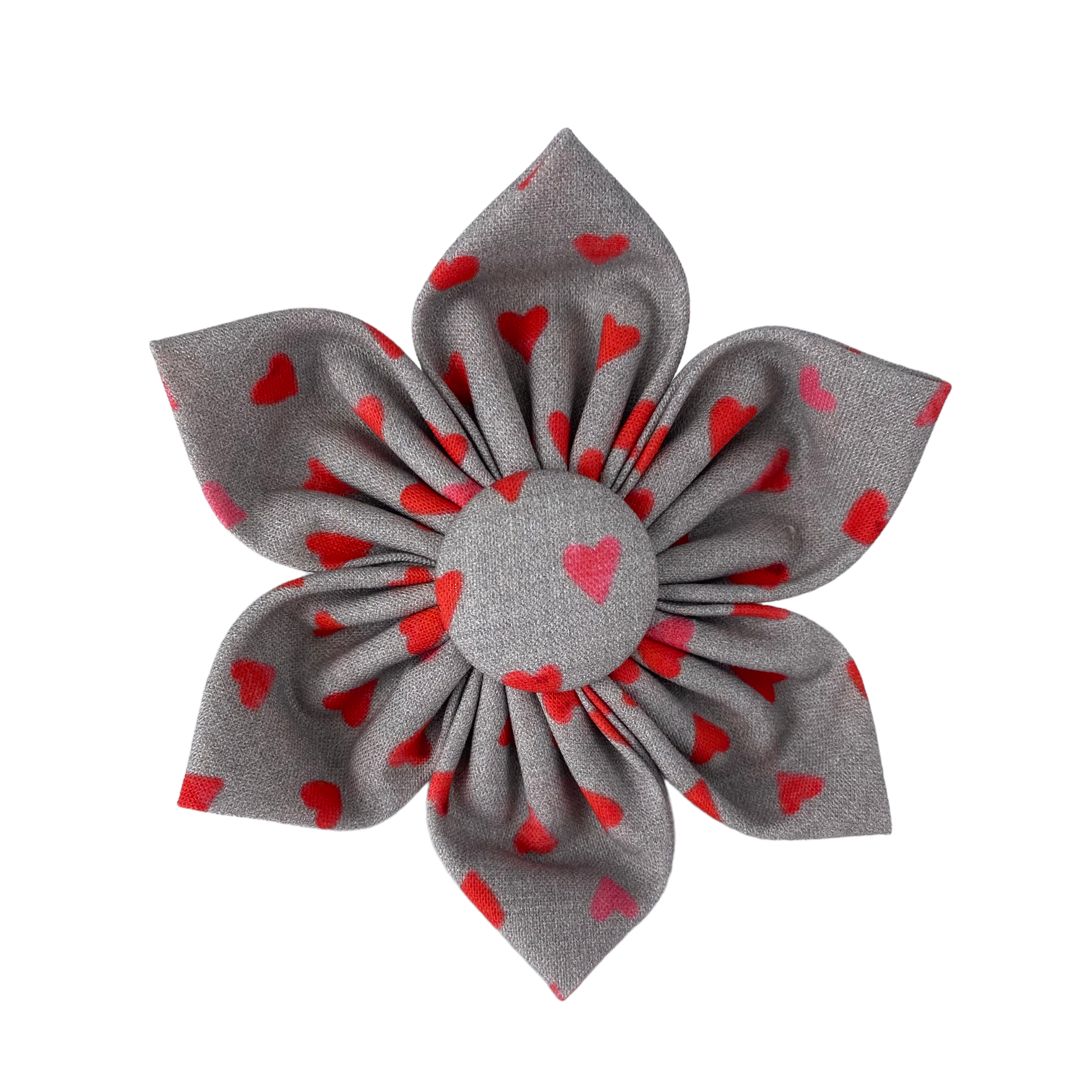 Valentine's Day Dog Collar Accessory.  Flower for dog collars. Dog Collar Flower for Valentine's Day.