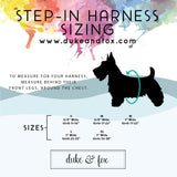 Step In Harness | Les Fleurs Periwinkle Step In Harness | Duke & Fox®