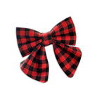 Buffalo Plaid Dog Collar Bow, Buffalo Plaid Dog Collar Bow by Duke & Fox