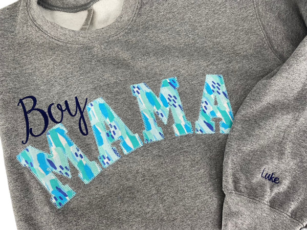 Dinosaur Boy Mom Sweatshirt | Personalized Mama Sweatshirt | Duke & Fox 3XL Lar / Nurse