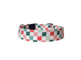 Personalized Dog Collar | Christmas Checker Dog Collar | Duke & Fox®