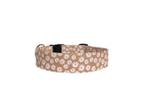 Personalized Mocha Mousse Daisy Dog Collar