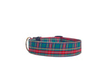 Personalized Dog Collar | Green Tartan Dog Collar | Duke & Fox®