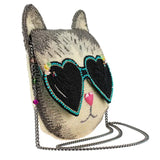 Cool Cat Crossbody Handbag