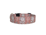 Mauve Floral Dog Collar