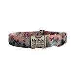 Pink Mountain Personalized Dog Collar
