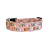 Give Thanks Thanksgiving Dog Collar