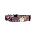 Fall Feather Floral Dog Collar