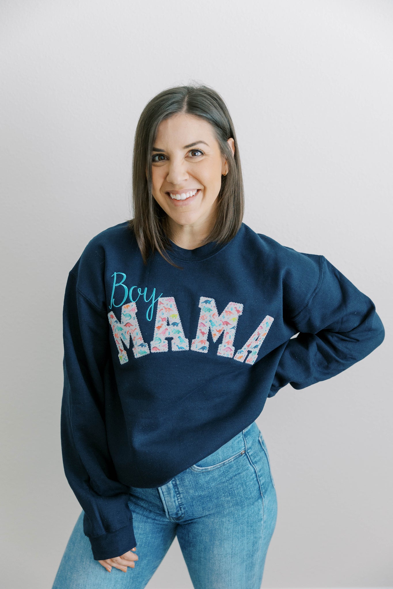 Boy Mom Sweatshirt, Gifts for Her, Mom Dinosaur Sweatshirt, Mama Sweatshirt, Mother's Day Gift, Mom of Boys Shirt, Mama Shirt, GIGI SHirt, Grandma Sweatshirt, Granny Shirt, Custom Sweatshirt