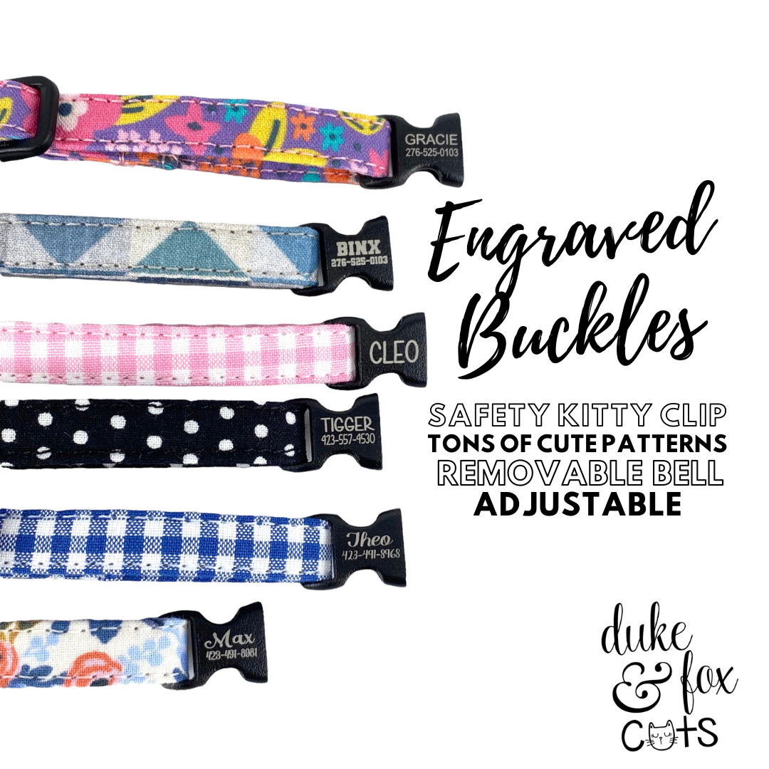 Monogrammed sales cat collar
