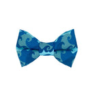 Waves Dog Collar bow tie. Dog Collar Bow Tie by Duke & Fox. Duke and fox dog collar accessory. Beach dog collar accessory. 