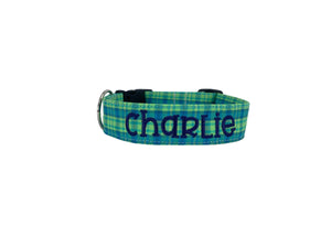 Checker Collar Check Pet Leash Personalized Small Dog Collar 