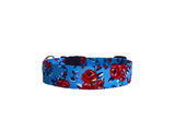 Personalized Dog Collar | Floral 4th of July Dog Collar | Duke & Fox®