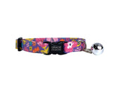 Personalized Cat Collar | Purple Floral Cat Collar | Duke & Fox®