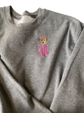 Personalized embroidered dog sweatshirt. Boy Mom Sweatshirt, Gifts for Her, Monogram shirt, Mama Sweatshirt, Mother's Day Gift, Mom of Boys Shirt, Mama Shirt, GIGI SHirt, Grandma Sweatshirt, Granny Shirt, Custom Sweatshirt, Girl Mama Shirt, Girl Mom Shirt, monogram sweatshirt