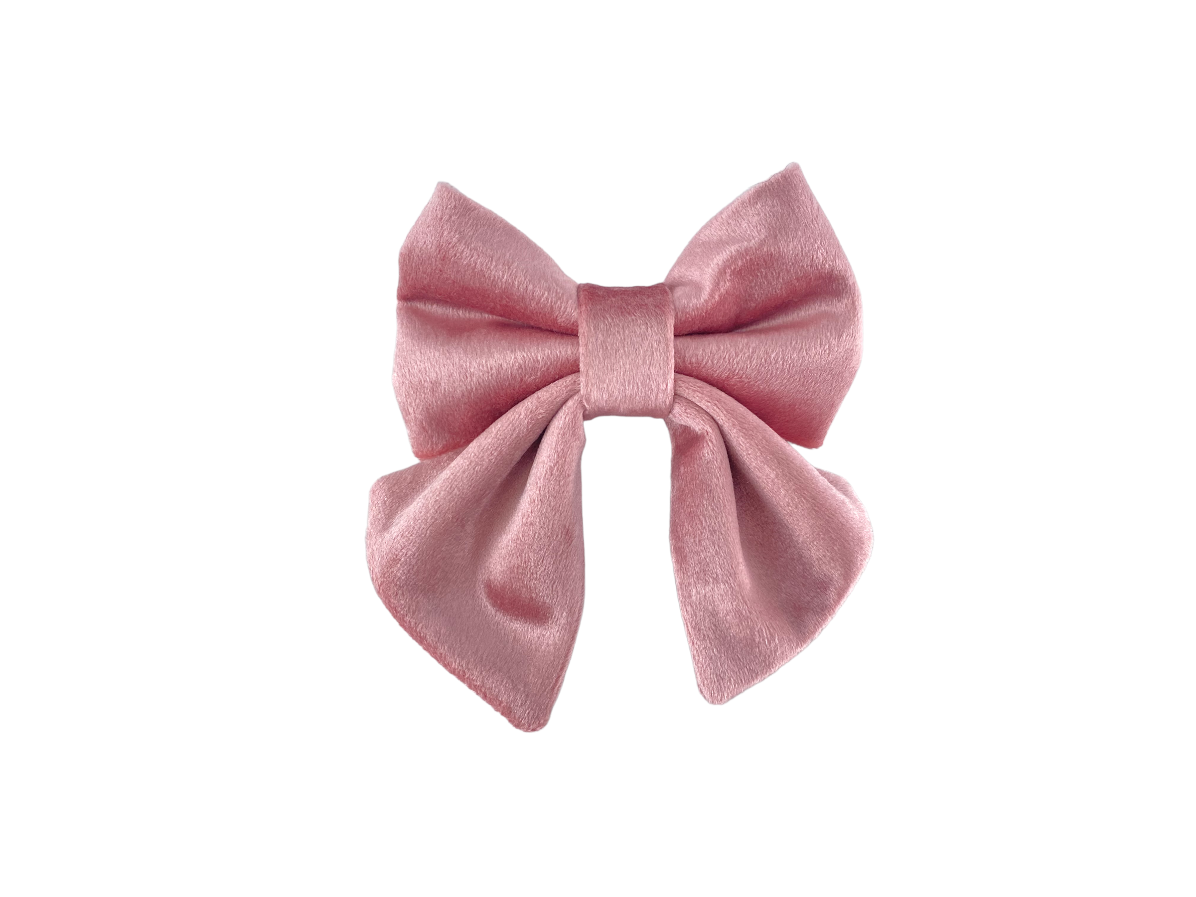 Dog Collar Bow Dusty Rose Velvet Dog Collar Bow Duke Fox