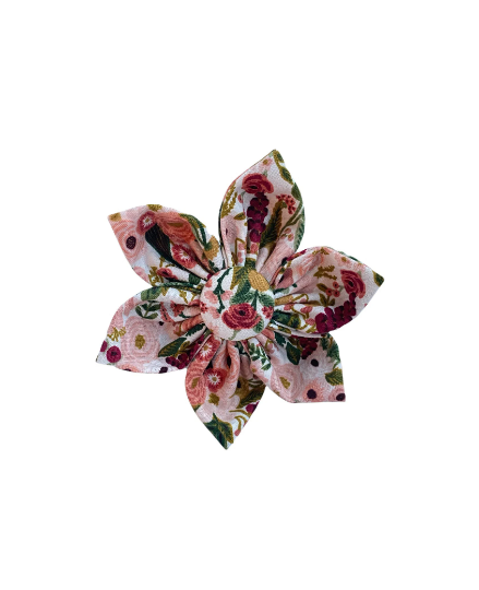 Duke & Fox Dog Collar Accessory. Dog Collar Flower.