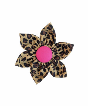 PetzFlora Adjustable Dog Collar With Bow Cute Floral Design, Metal