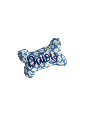 Retro Daisy Dog Toy- Personalized Squeaky Custom Flower Dog T